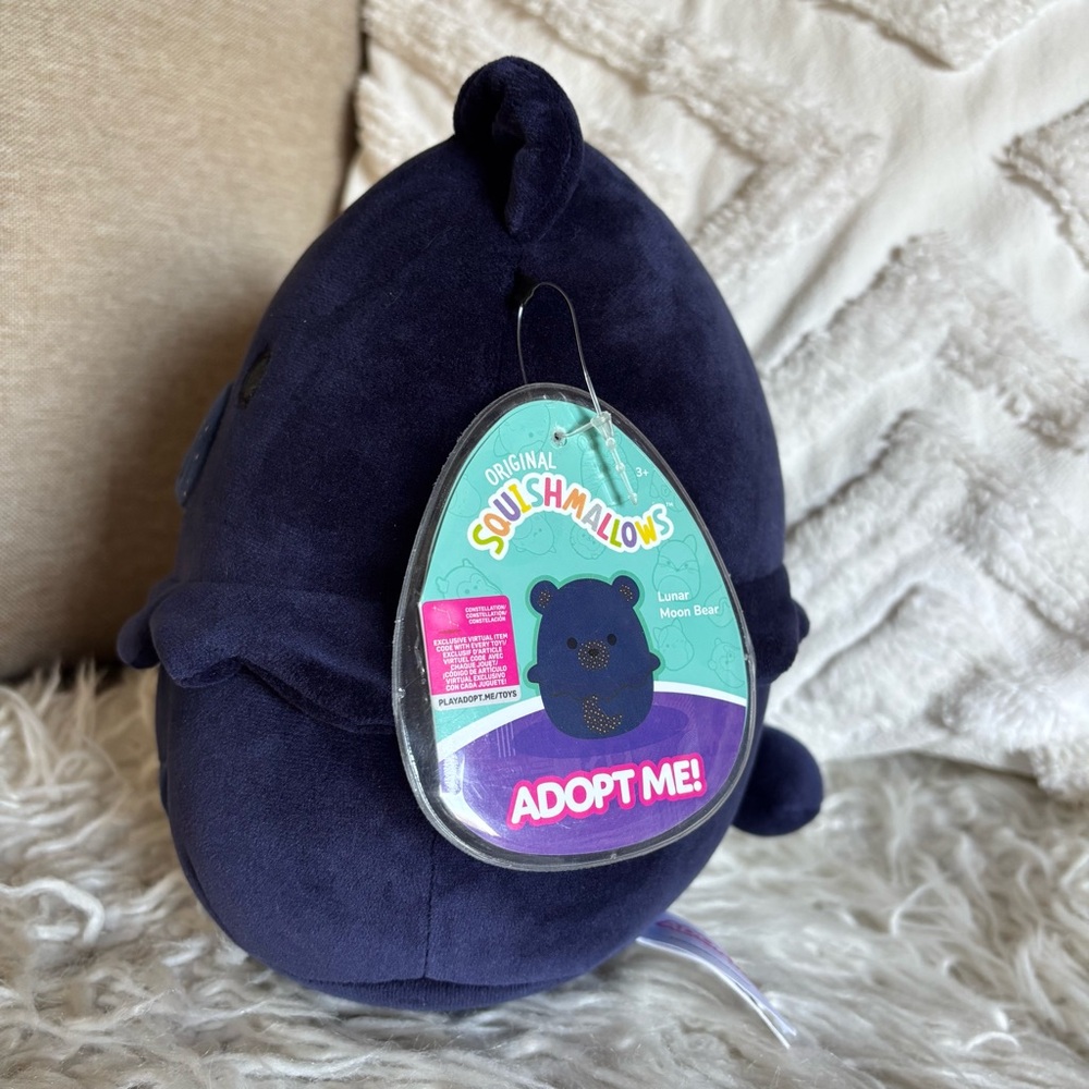Squishmallows Navy Blue Bear Plush Lunar Moon Bear - Picture 2 of 7